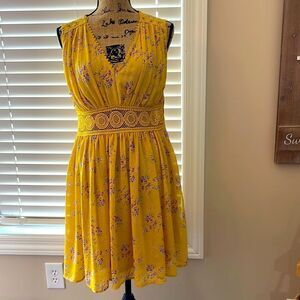 Floral  cutout dress